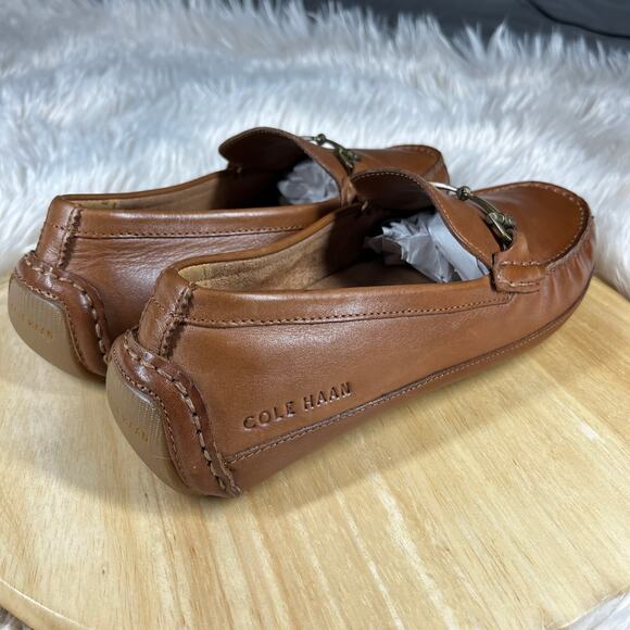 Cole Haan Wyatt Driver Moccasin Shoes Mens Size 7M Horse Bit Brown Equestrian